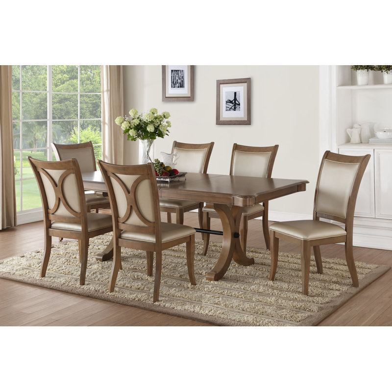 Visconti Extendable Dining Table in Gray Oak