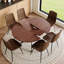 Extendable Round Dining Table Set For 4-6, Modern Wood Kitchen Table And Chairs Set, Dining Room Table Set For Small Space Apartment-1339990474-1339990477