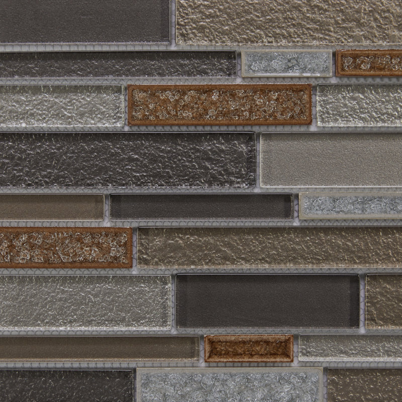 Crystal Shores Glass Mosaic Tile in Sapphire Lagoon