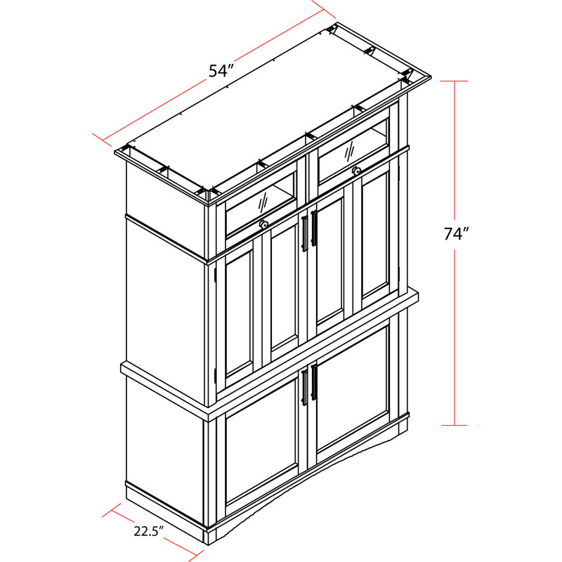 Antowne Solid Wood Top Writing Desk with Power Outlet, White/Beige
