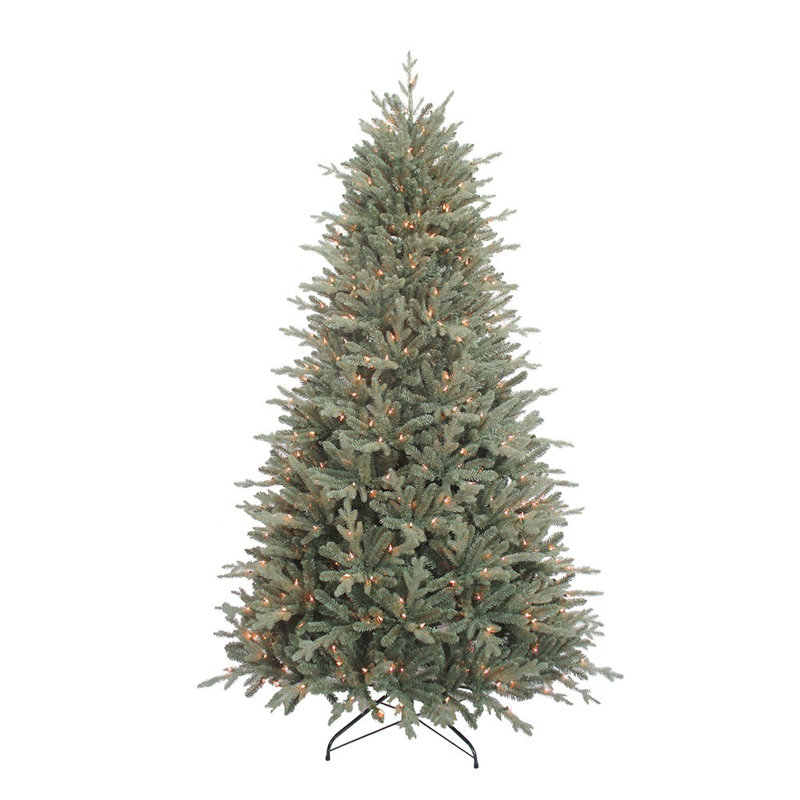 Arbre de Noël artificiel épinette vert 7 pi 6 po