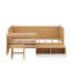 Lit de jour simple avec tablettes et bureau-482843273