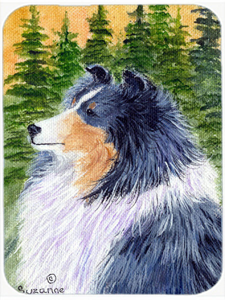 Planche à découper en verre caroline trésors sheltie