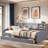 Dunbabin Velvet Upholstered Platform Bed with Storage Shelves and 2 Drawers-547479912