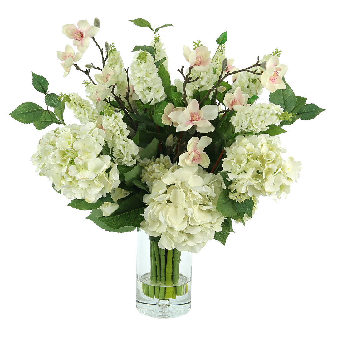 Floral Arrangement with Hydrangeas, Butterfly Magnolias and Snapdragons Creative Displays, Inc.