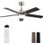 Ceiling Fan With Light For Bedroom, Living Room - Remote Control, 3 Color Dimmable LED & Memory Function, Reversible DC Motor, 1/4/8H Timer