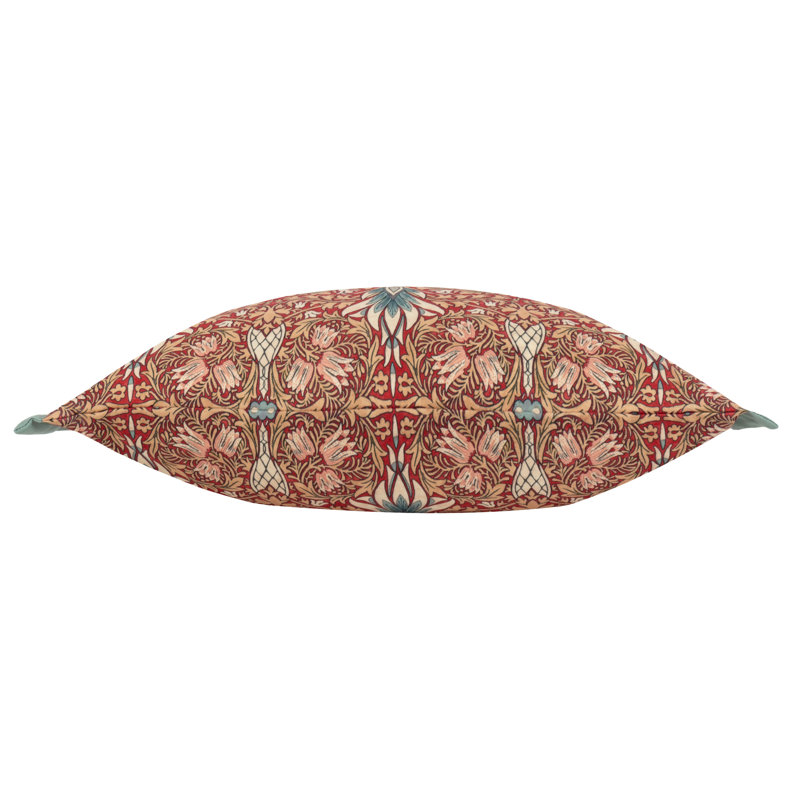 Snakeshead Indoor / Outdoor Floral Rectangular Cushion, Red