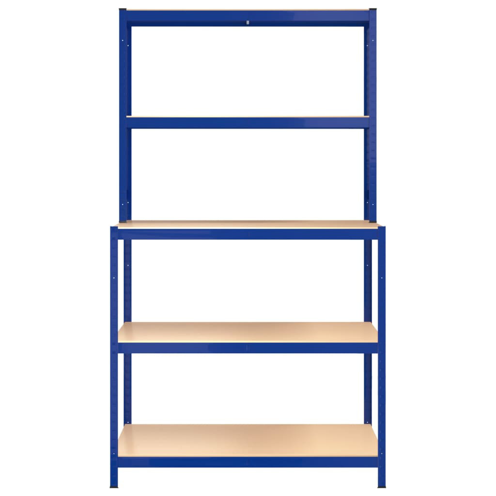 Rebrilliant Work Table Shelf Storage Rack with Shelves Steel and ...