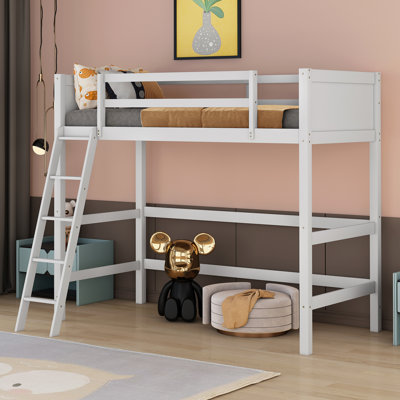 Lit mezzanine simple en bois massif Ettorina par Harriet Bee