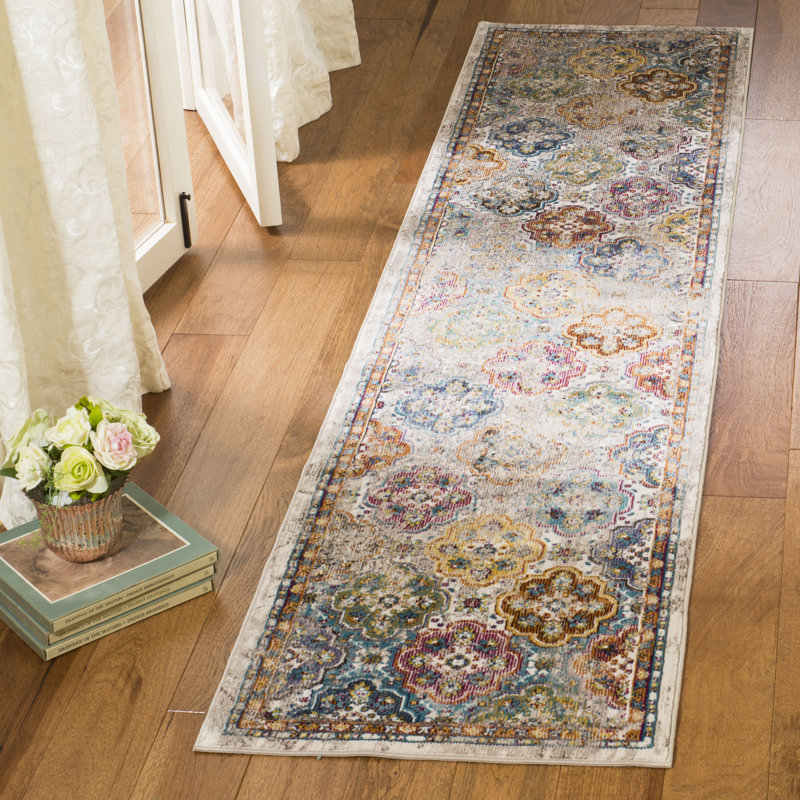 Bruckmann Performance Geometric Rug, Runner 2' x 8'