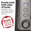  Grille-pain 2 tranches Hamilton Beach Gourmet, technologie Sure-Toast, fentes plus longues de 6,5 po, 22996G