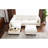 U-shaped Modular With Movable & Functional Coffee Table, White - Hidden Charging Component, Comfortable Padding Space, Material Assurance 90" Sectional And Multi-purpose Concealed Interface, Padded