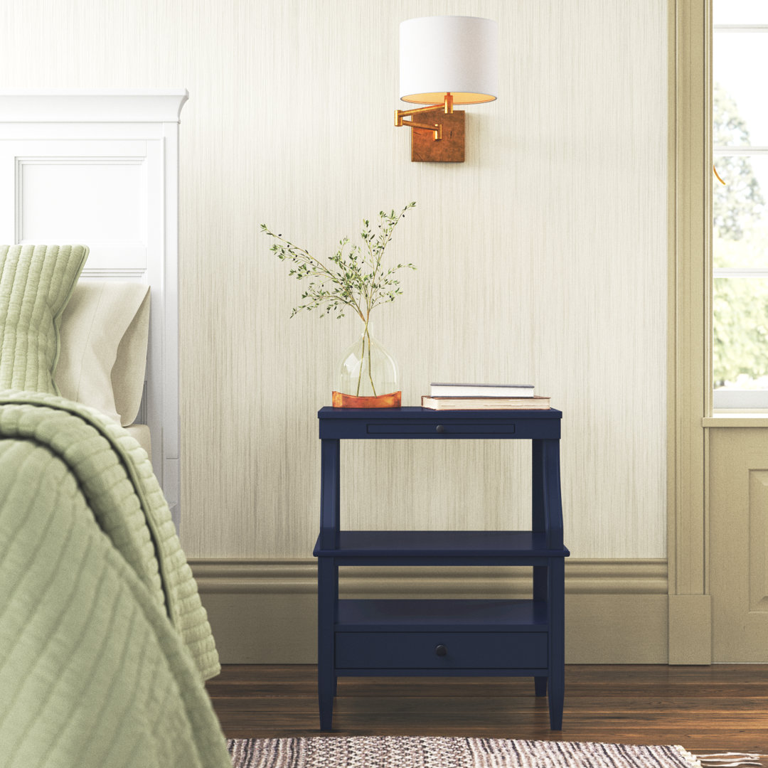 Arnita 23.75'' W Nightstand (Set of 2) Lark Manor™ Color: Midnight Blue