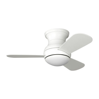 Generation Lighting Fan Housley Indoor Ceiling Fan with Matte White blades and Handheld Remote