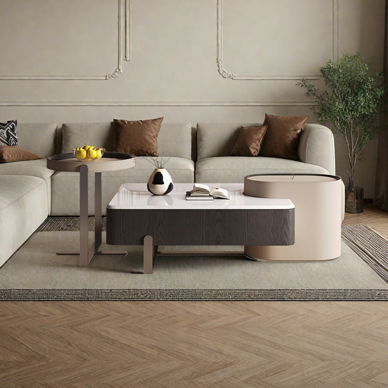 Ensemble de tables basses en pierre micro-cristalline