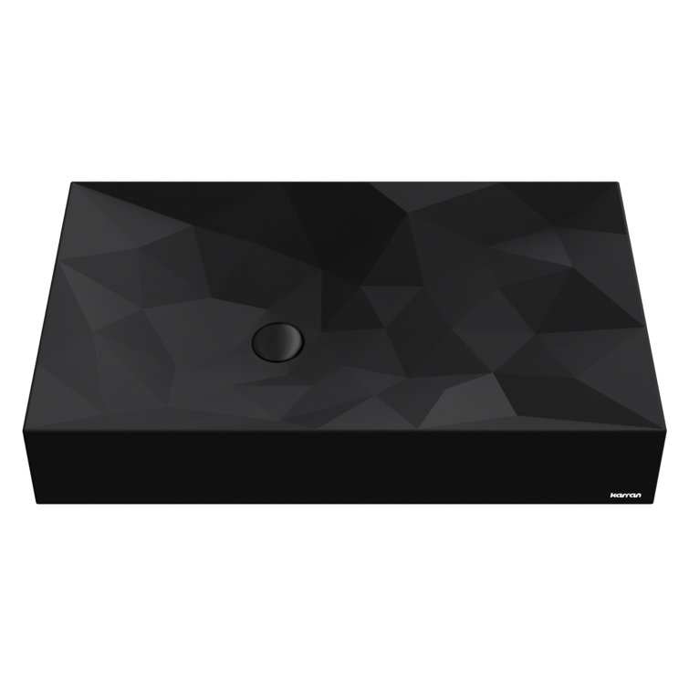 Karran Diamond 28 In. Quartz Rectangular Vessel Sink