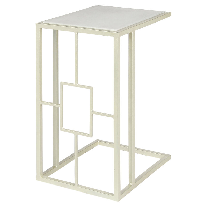 Plaza C Table End Table, Carrera Marble