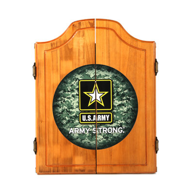 Armoire de jeu de fléchettes en bois digital camo U.S. Army