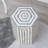Modern Shell Wood End Table