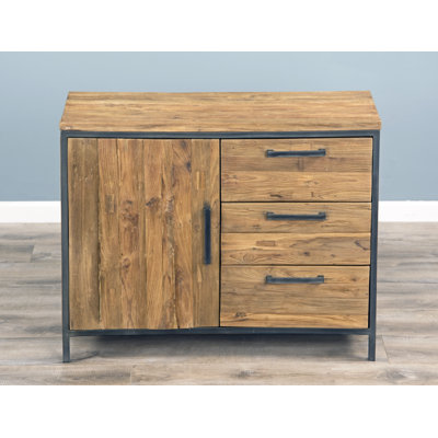 Courtland Solid Wood 1 - Door Rectangle Accent Cabinet