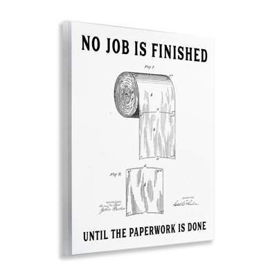Plaque de papier hygiénique No No