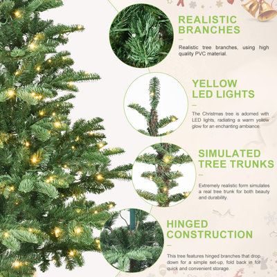 Arbre de Noël artificiel avec lumières DEL