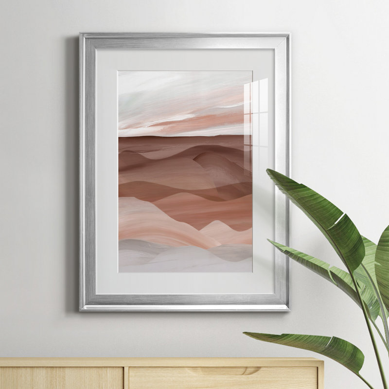 Sedona Valley, reproduction encadrée de qualité supérieure - prête à être accrochée, H 18,5 po x l 24,5 po x P 1,5 po, Argent