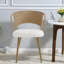 Chaises de salle à manger confortables avec coussins, style rustique en rotin et métal pour la cuisine