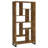 Refined Finish - Amma 71-Inch 6-Shelf Bookshelf Rustic Nutmeg