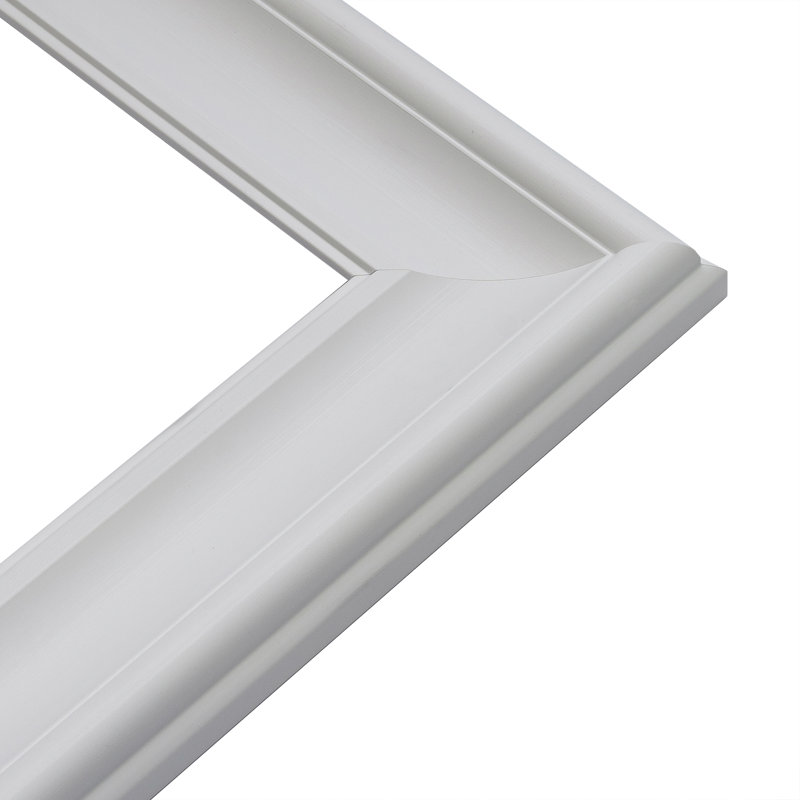 Enfield Plastic Flat Mirror, 58.2 cm H x 148.2 cm W, White