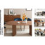 Console Mid-Century moderne en noyer