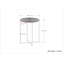 Ensemble de tables de bout en fer