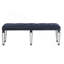Banc capitonné foncé et noir foncé