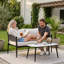 Ensemble de conversation The Rope avec accoudoirs avec causeuse et grande table basse