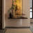Modern Nut-Brown Solid Wood Console Table-336512643