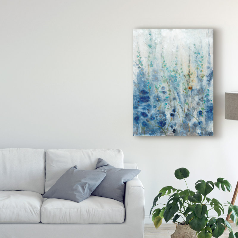 « misty fleuris ii », reproduction de peinture à l’acrylique sur toile tendue, H 24 po x l 18 po x P 2 po