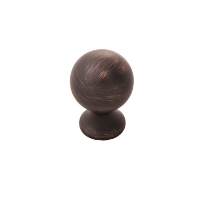 Fuller Collection Round Knob - 1 " Diameter Cabinet Knob Vintage Bronze - Traditional Hardware for Drawers & Cabinets