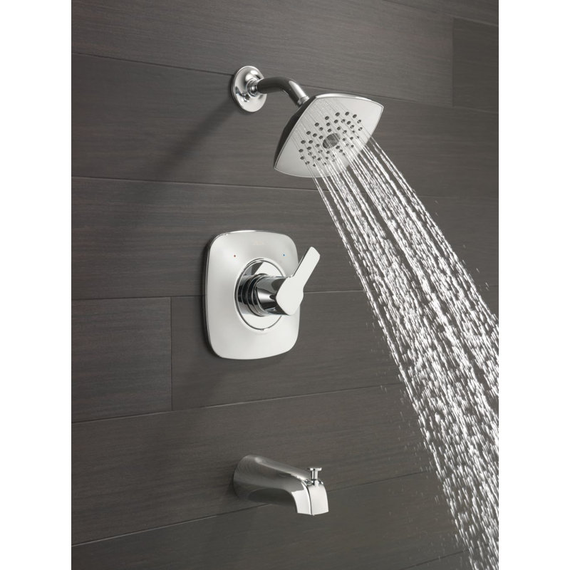 Garniture de douche et de baignoire Modern Series 14 Modern, Chrome