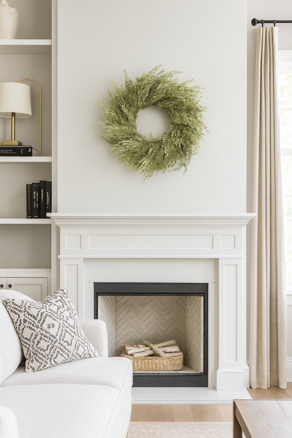 Handcrafted Oats Wreath, 30" W x 30" H x 6" D