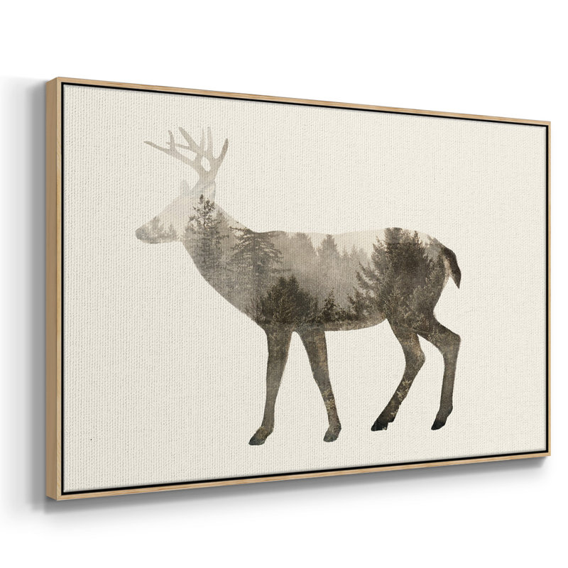 " The Wilderness IV ", 25" H x 37" W x 2" D, Natural Wood Framed Canvas