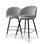 Cooper Swivel Upholstered Stool with Metal Frame