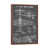 Toile avec cadre en bois brun classique