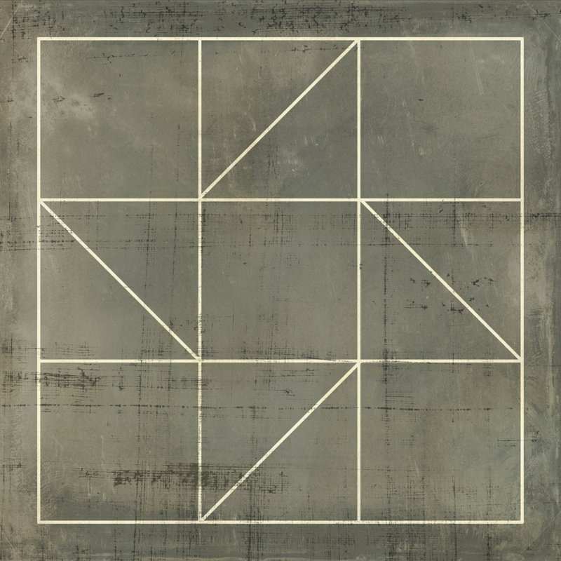 Geometric Blueprint IV by Vision Studio - Wrapped Canvas Art Prints, 30cm H x 30cm W