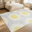 1PC Vintage Distressed Yellow and Grey Medallion area rugs for Living Room, Soft, All seasons, Easy-maintain, Washable Indoor mat, Farmhouse suitable for Dining Table, Bedroom, Entryway, Kitchen, Home Office, Patio, Home Decor, Outdoor Decor.-1230500294