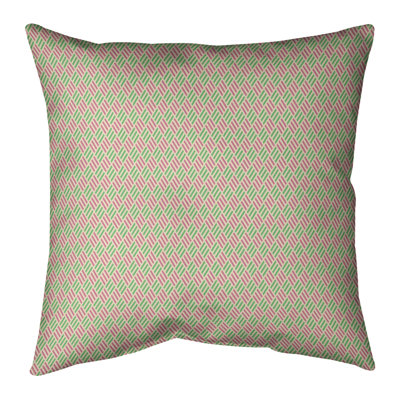 Coussin décoratif à rayures Katelyn Elizabeth