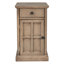 Table d'appoint Classic Vintage Livingroom avec ports USB et un tiroir multifonctionnel avec porte-gobelets, brun antique