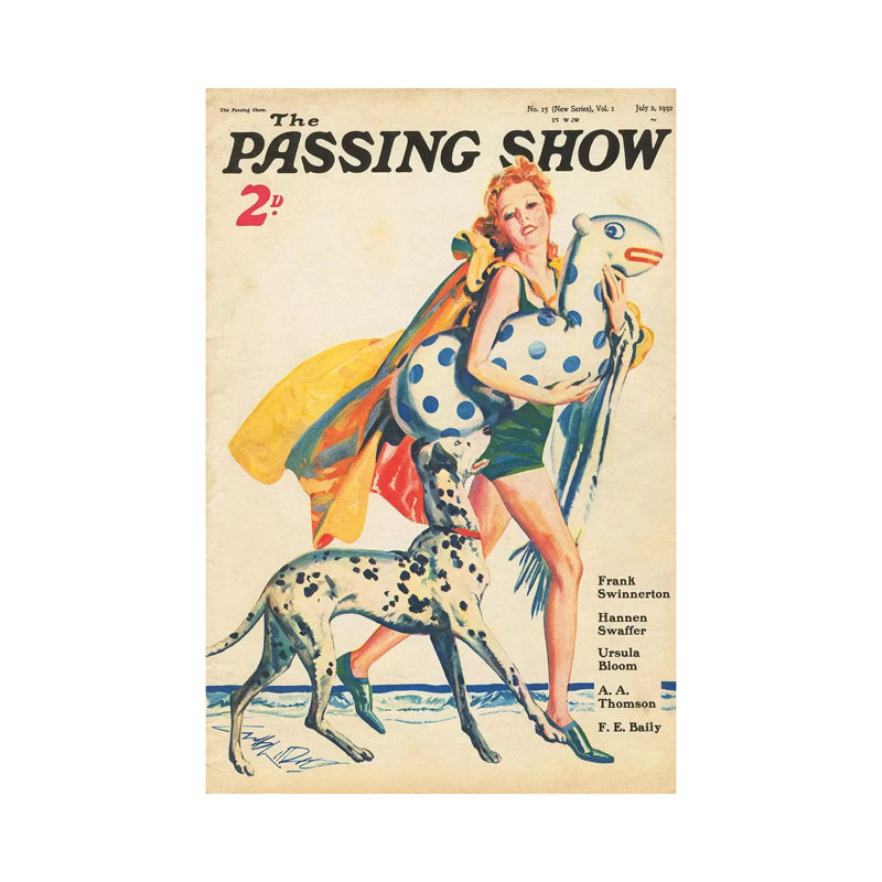 1930s The Passing Show Magazine Cover - Wrapped Canvas Gallery-Wrapped Canvas Giclée, 66.04 cm H x 45.72 cm W x 1.91 cm D