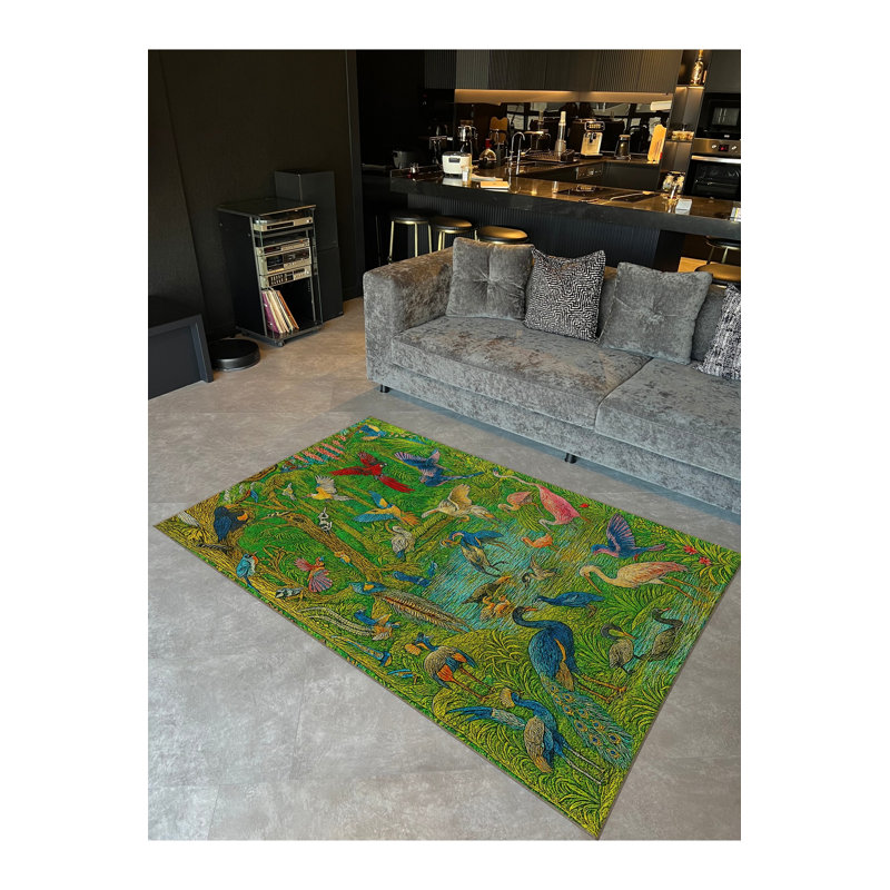 Tapis tissé à la crème Mosso, 2'4" x 3'11"