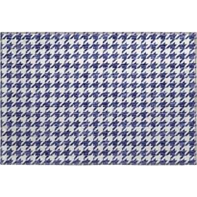 Premium Machine Washable Paullette AMF137 Navy Rug