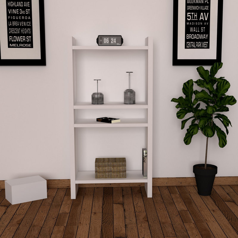 Bibliothèque standard H 35,43 "x l 20,63" Beyza, Blanc